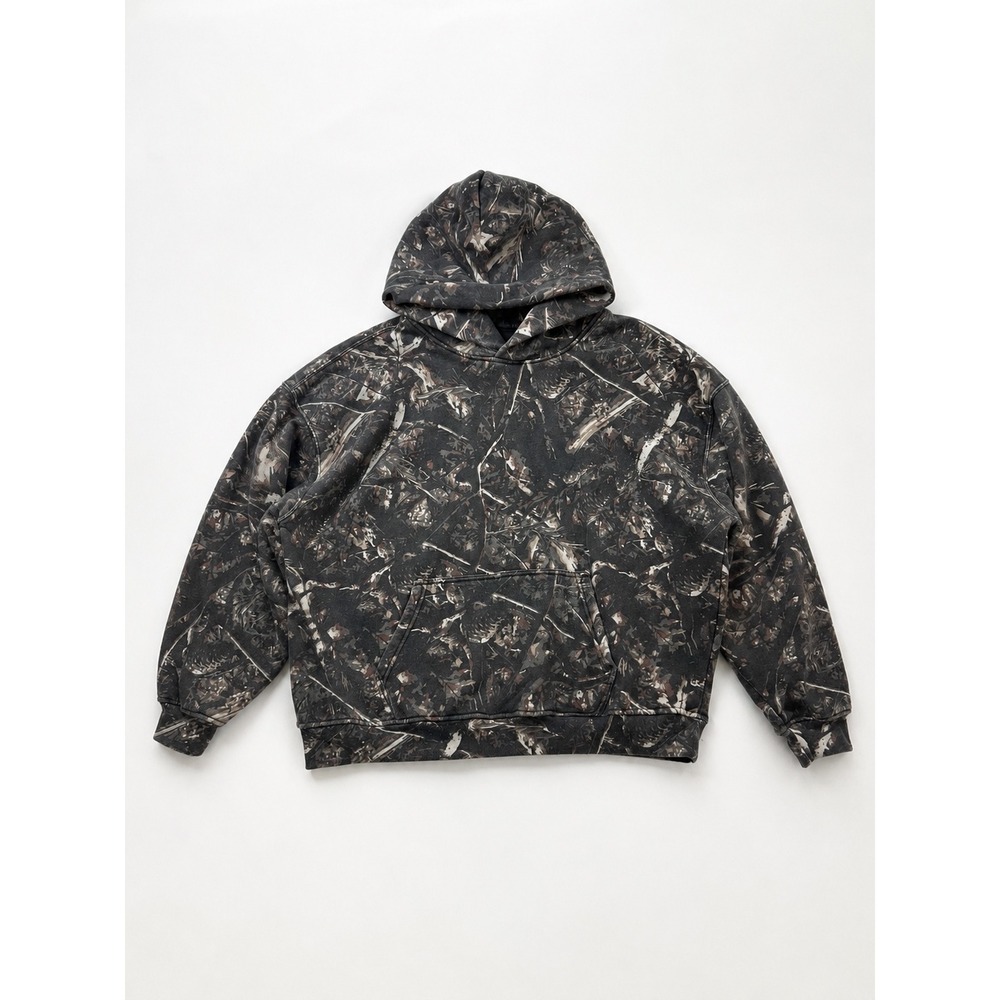 Brooklyn Cloth Originals Boxy Hoodie XL Dark Camo Realtree Print Mens